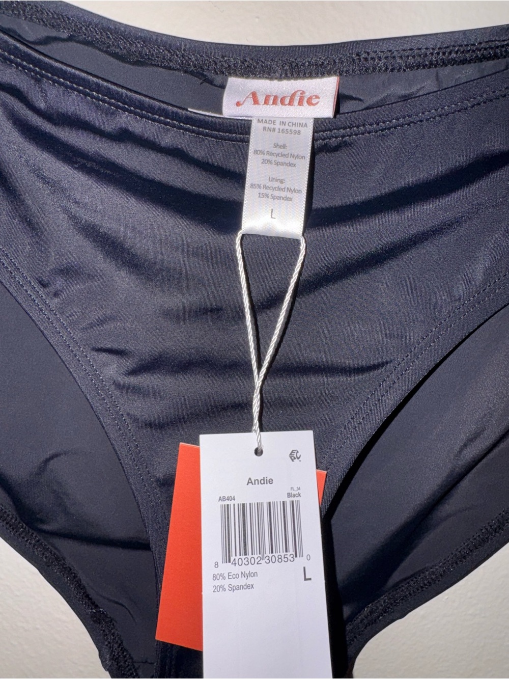 Andie Black Bikini Bottoms NWT - Picture 4 of 5